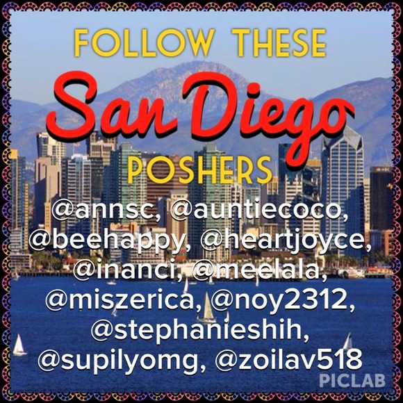 Follow these SAN DIEGO poshers!😊💖💋💐