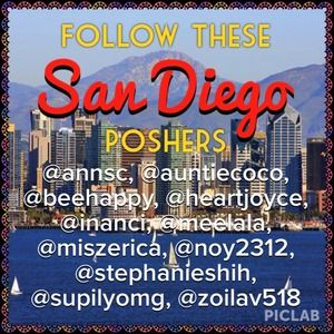 Follow these SAN DIEGO poshers!😊💖💋💐