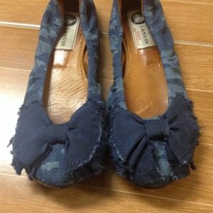 AUTHENTIC Lanvin denim flats size 5.5/6