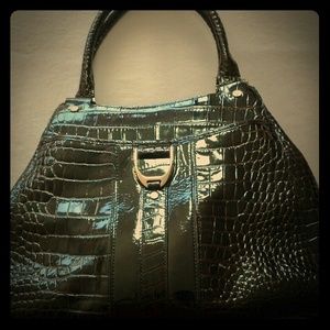 Cole Haan faux crocodile purse.