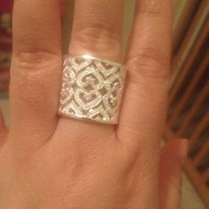 ❤️reduced❤️Sterling silver plate cuff ring