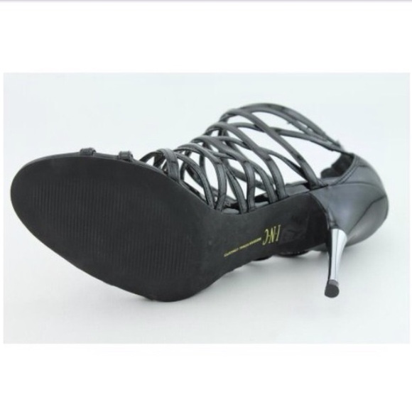 🎉HOST PICK🎉🔥HOT🔥INC Black Strappy High Heels - Picture 3 of 3