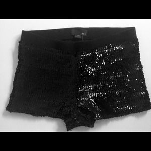 Forever 21 Black Sequin Shorts Daisy Dukes NWT New