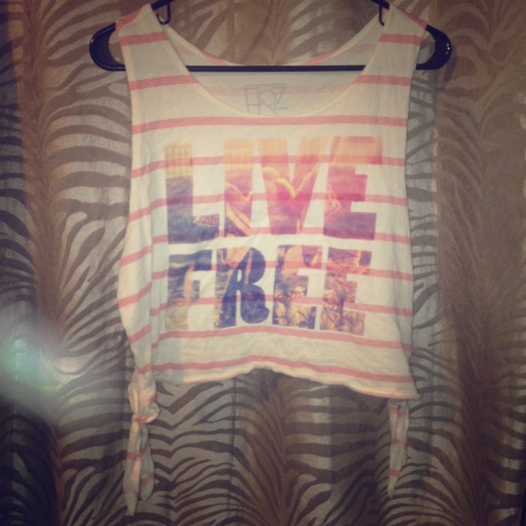 Live Free Crop Top REDUCED - Picture 1 of 3