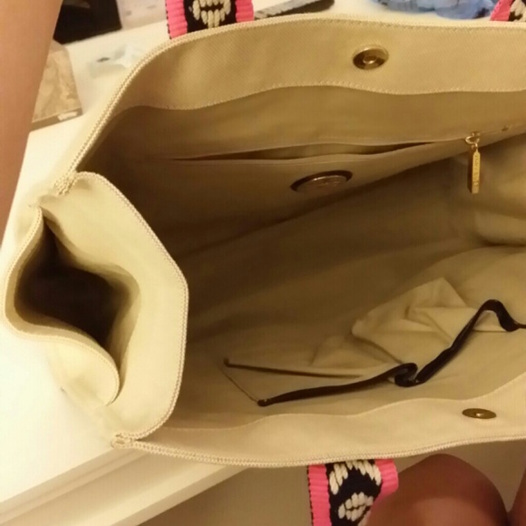 tory burch canvas tote - Picture 3 of 3