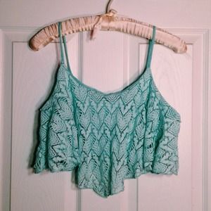 Mint Crop Top
