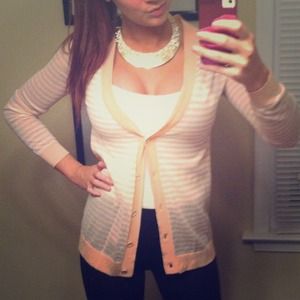 J.crew striped cardigan