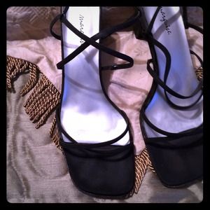 Strappy black sandal---REDUCED