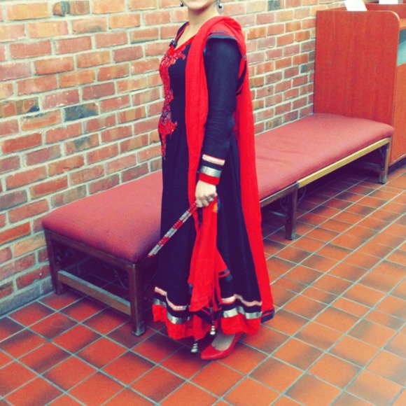 Bollywood Style Anarkali Dress - Picture 2 of 4