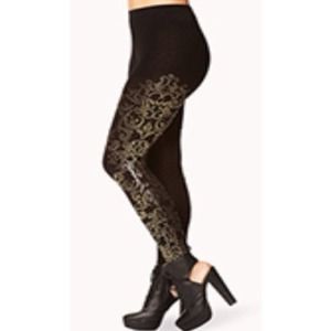 Baroque Embellished Leggings