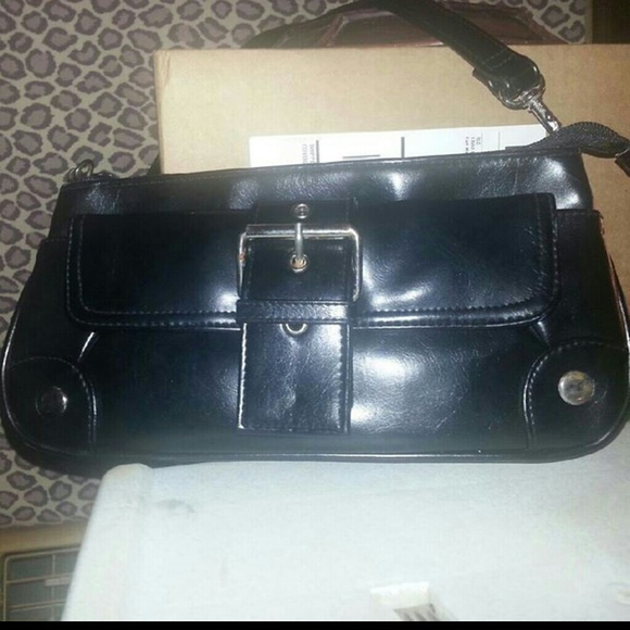 Small Black Leather Purse