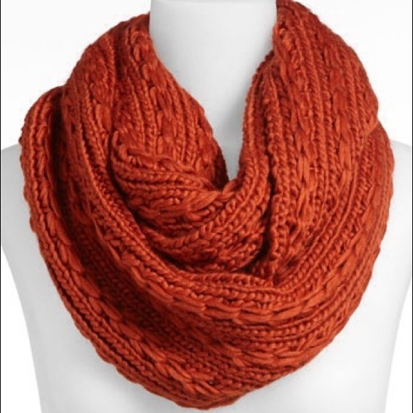 Looking for burnt orange cable knit scarf