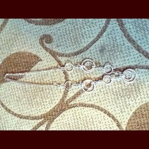 A silver ring chain necklace!.