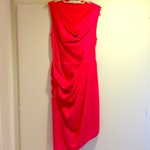 Rachel Roy coral sleeveless dress