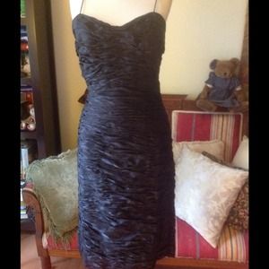 Black ruched cocktail dress size 8 REDUCED!!!!!