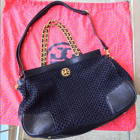 Rare Tory Burch black handbag!