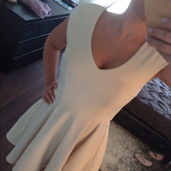 Cream skater dress