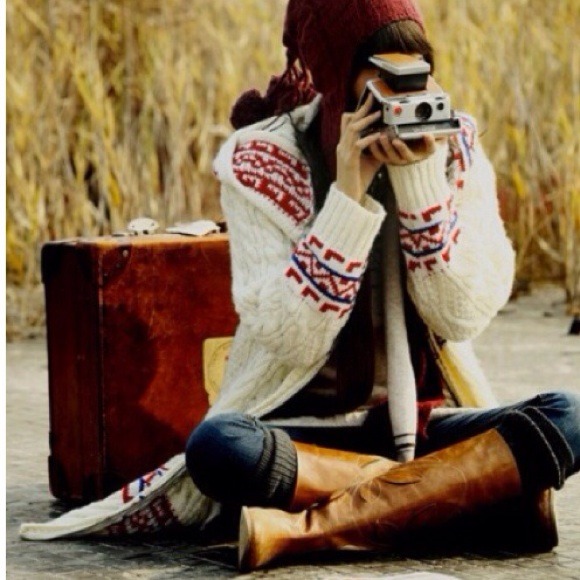 ❗SOLD OUT❗ Long boho zippy sweater coat - Picture 4 of 4