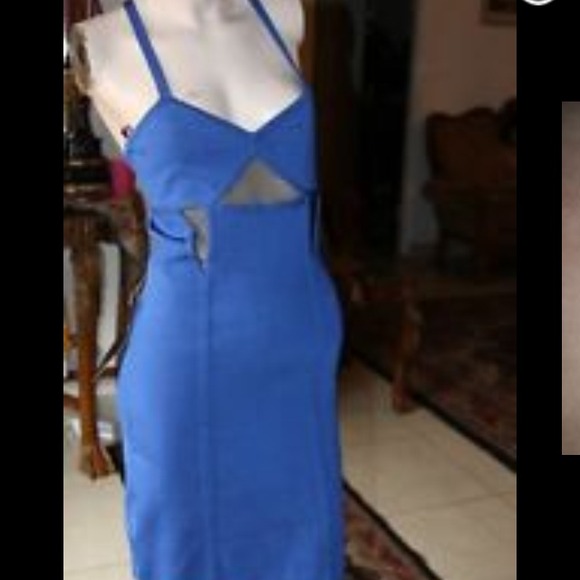 Royal blue sexy dress