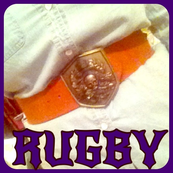RUGBY leather belt