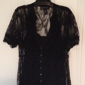 Black Lace Blouse