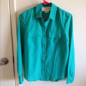 Urban Outfitters Turquoise Blouse
