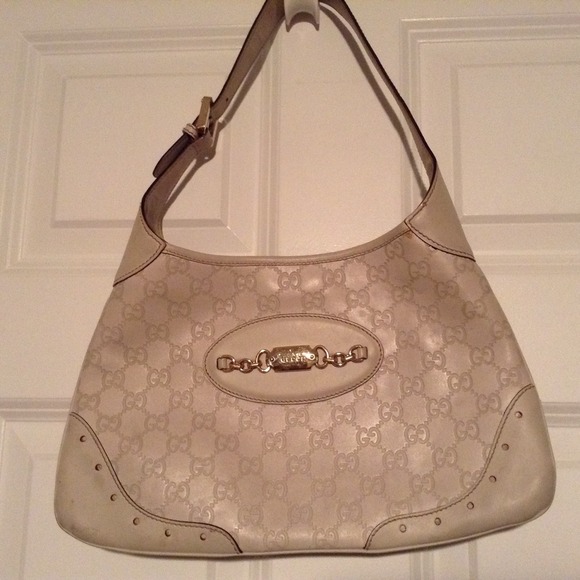 Gucci ivory handbag