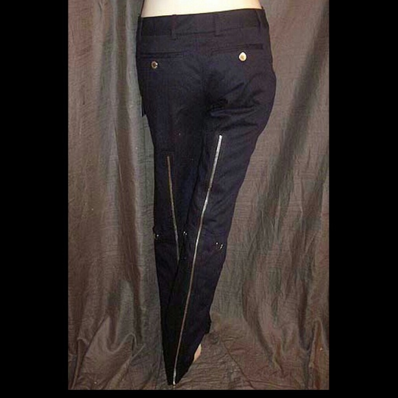 Dolce & Gabbana Navy Zipper Sailor Pants 40IT - Picture 3 of 4