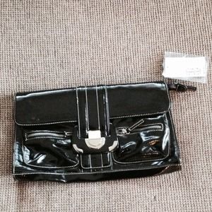 NWT black clutch