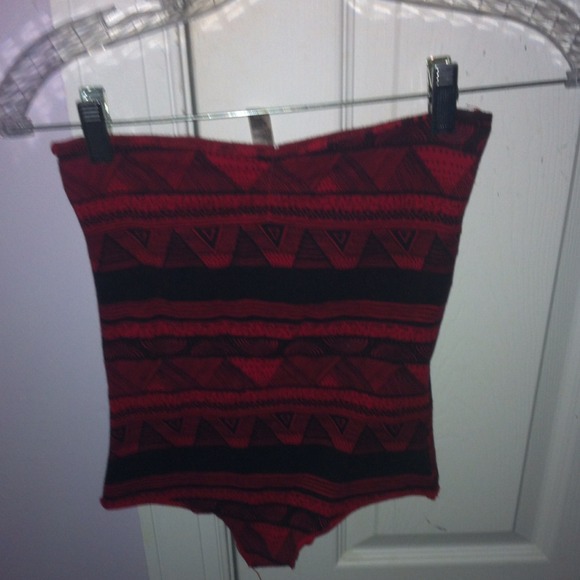 TRADED 💕💕Red tribal bodysuit