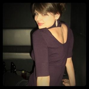 Sexy fitted sweater with cut-out back!