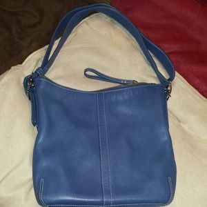 100% authentic blue coach purse