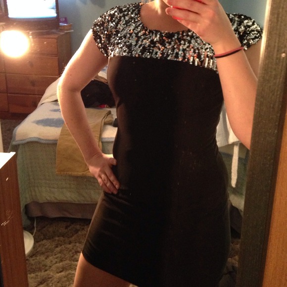 Sequined top dress