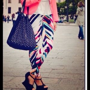 Brush strokes skinny jeans