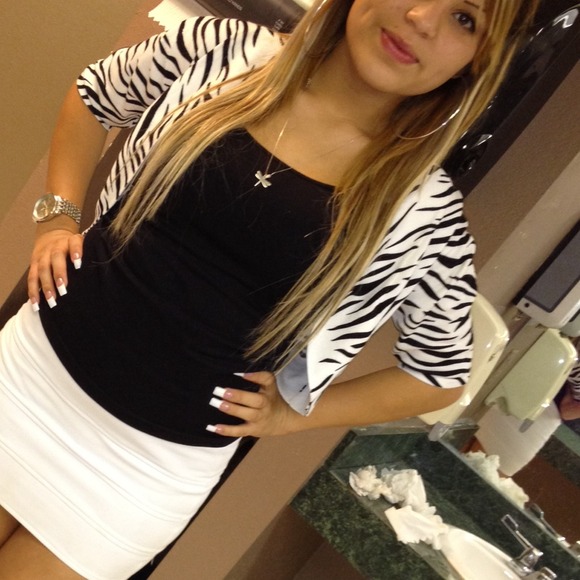 Zebra print cover up