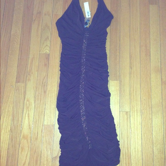 NOT FOR SALE Brown dress with beading by Laundry