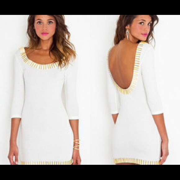 Nastygal Gold Rush Dress