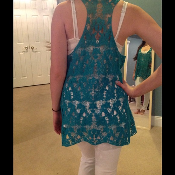 SOLD! πHPπ Racer-back Lace Tank - Picture 2 of 3