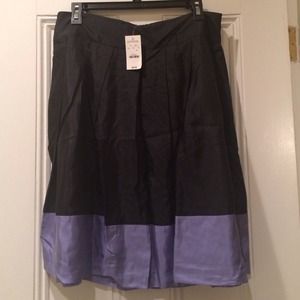 Express black skirt with lavender trim