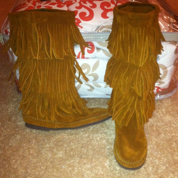 Minnetonka Fringe Boots