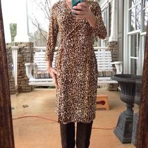 Leopard print dress