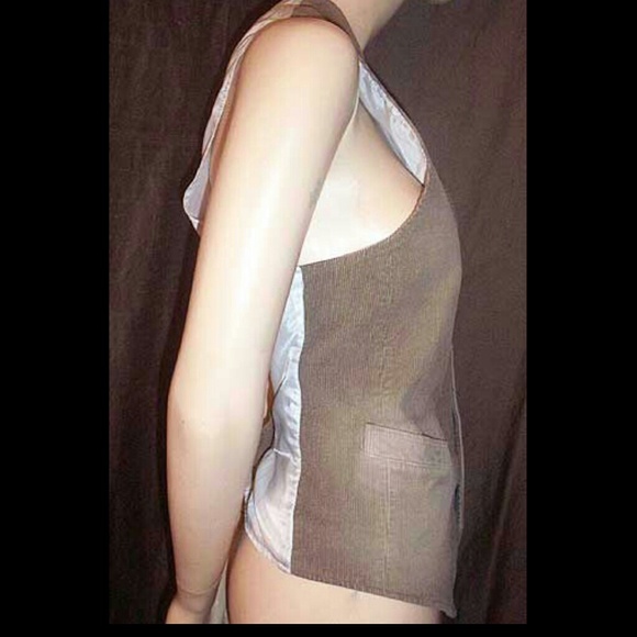 Dolce & Gabbana Brown Distressed Cord Vest 52IT - Picture 3 of 4