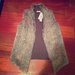 Faux fur vest