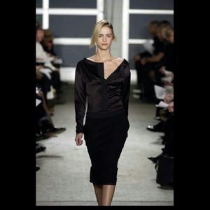 Narciso Rodriguez Black Pencil Skirt 48IT NWOT