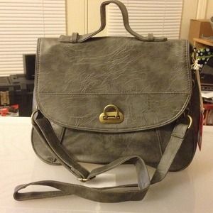 Brand new gray purse.