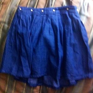 Denim skater skirt