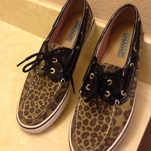 Cheetah print Sperry's
