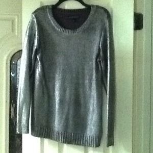 Rock and Republic Silver Metallic Sweater