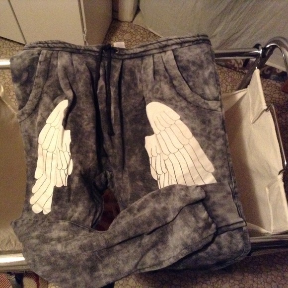 Wildfox Pants - wildfox acid wash harem sweats Large