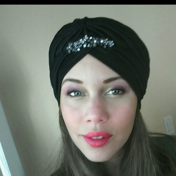 Black Embellished Turban
